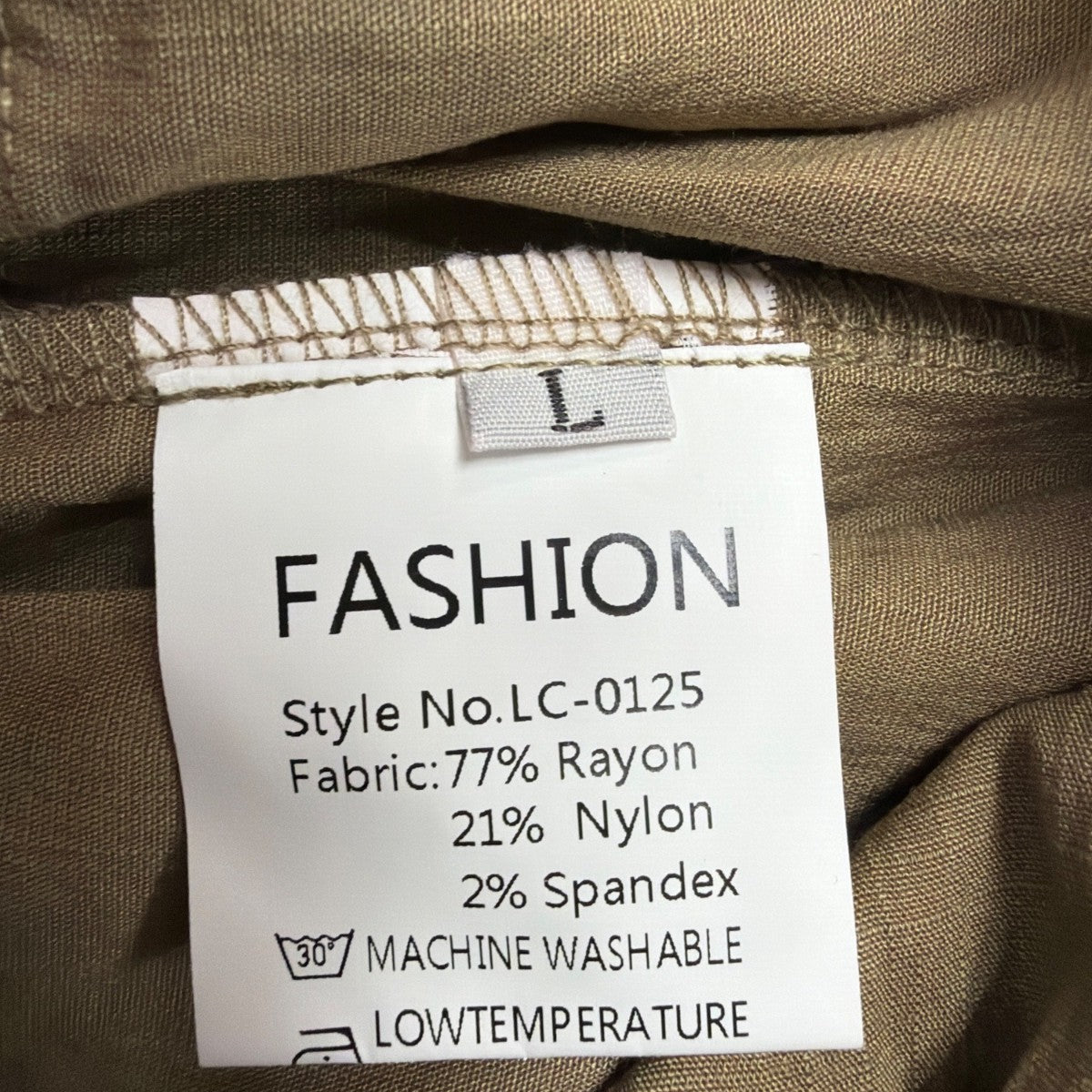 Fashion Clothing Womens Tan Drawstring Casual Shorts Size Large