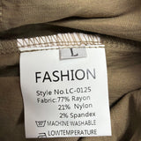 Fashion Clothing Womens Tan Drawstring Casual Shorts Size Large