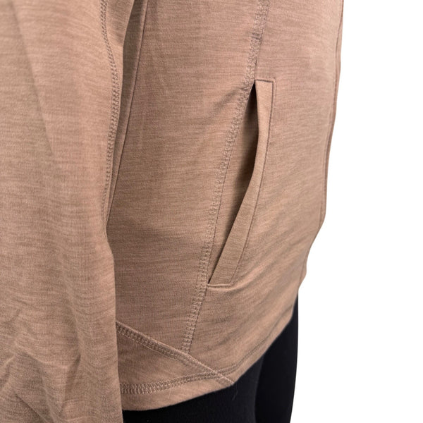 Gottex Women’s Taupe Full-Zip Long Sleeve Lightweight Sweater Size S - New