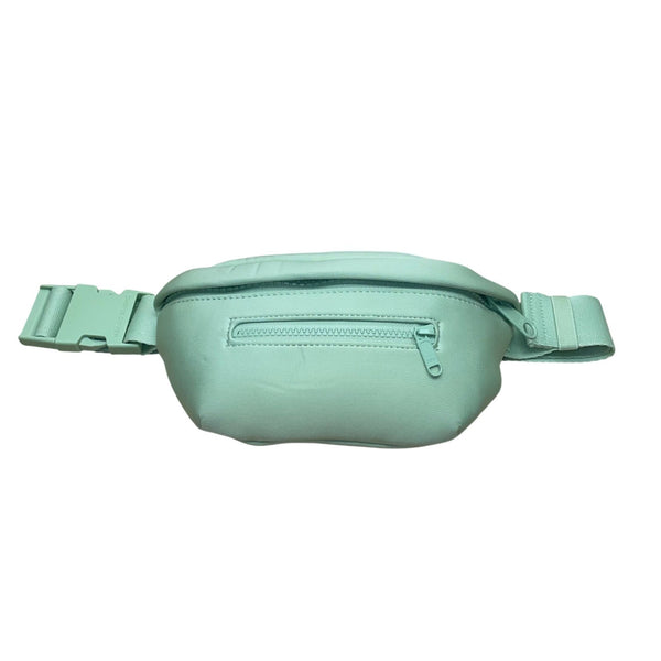 Dagne Dover Unisex Green Polyester Compact Adjustable Fanny Pack Bag