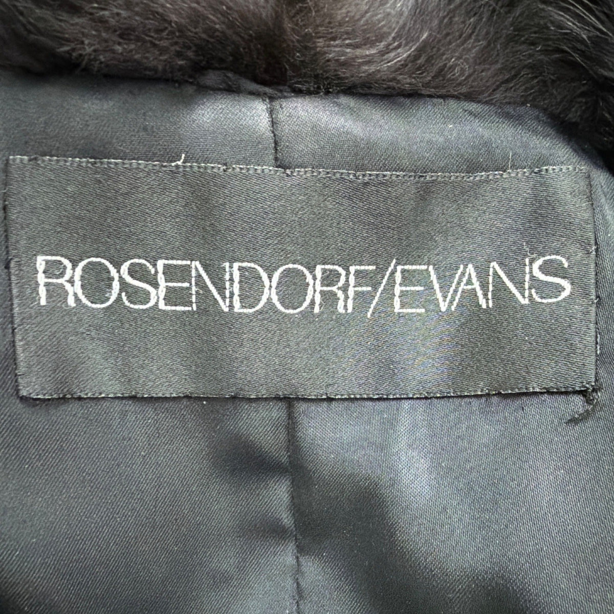 Rosendorf/Evans Womens Black Genuine Mink Fur Coat Luxurious Vintage Sz M