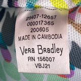 Vera Bradley Multicolor Sunny Medallion Pattern Open Top Handles Tote Bag