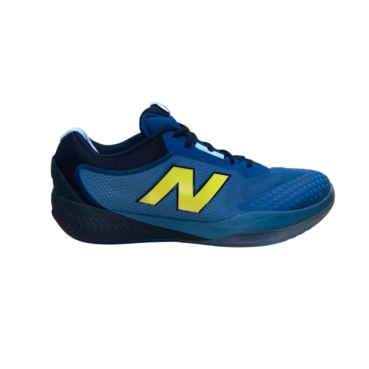 New Balance Unisex Blue & Yellow FuelCell 996 Wide Fit  Sneakers Size M10.5/W12