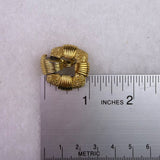 Monet Womens Gold Tone Metal Clip-On Vintage Textured Earrings Circular Design
