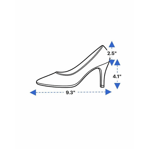Bellini Women’s Black Patent Leather Laser Cut Pointed-Toe Trina Heels Size 8.5W