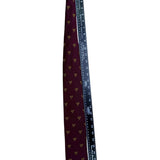 H. Stockton Men’s Purple Silk Tennis Racket Pattern Necktie Handmade England