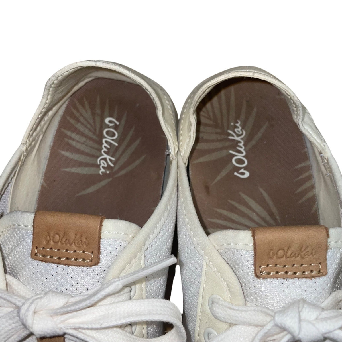 Olukai Women’s White Pehuea Li Mesh Comfort Sneakers Size 7.5