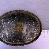 Montana Silversmiths Mens Two Tone Sterling Silver-Plate Belt Buckle Western