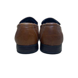 Alfani Men’s Brown Leather Slip-On Loafers Fresco Dress Shoes Size 8.5M