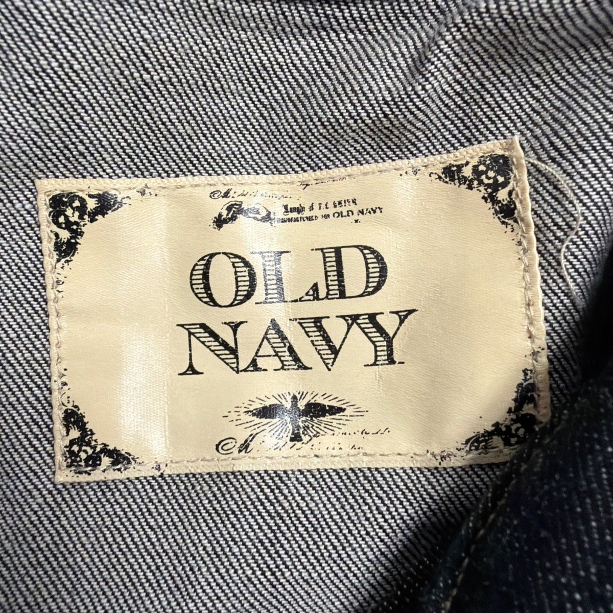 Old Navy Womens Black Denim Button-Up Stretch & Fitted Jacket Size M