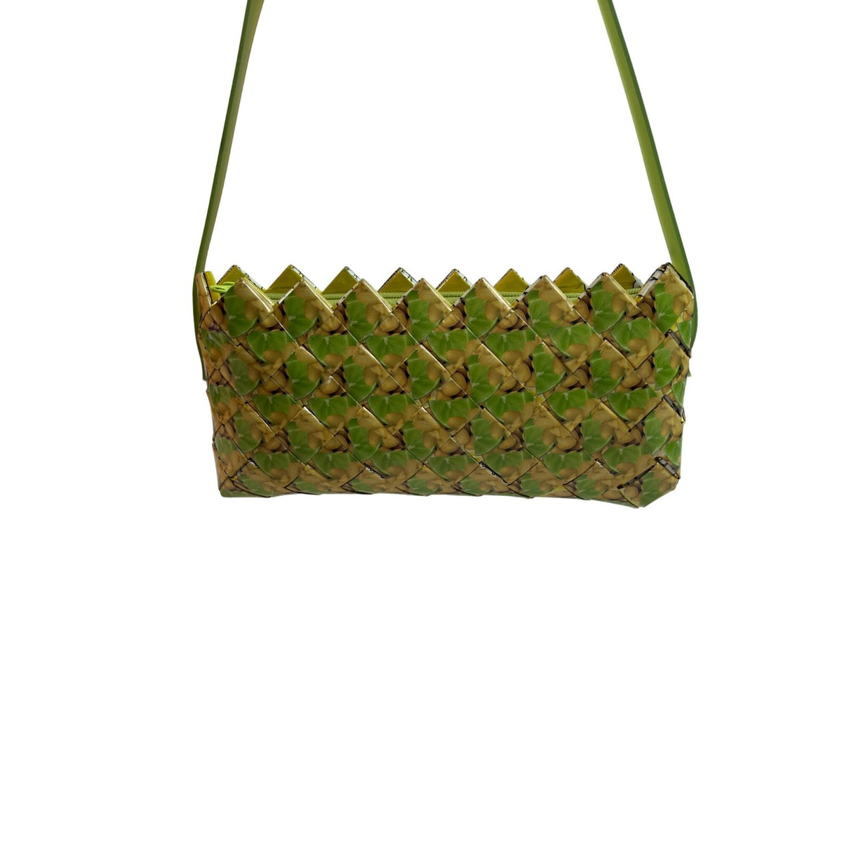 Ecoist Women's Green And Yellow Shoulder Clutch Sz M