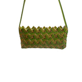 Ecoist Women's Green And Yellow Shoulder Clutch Sz M