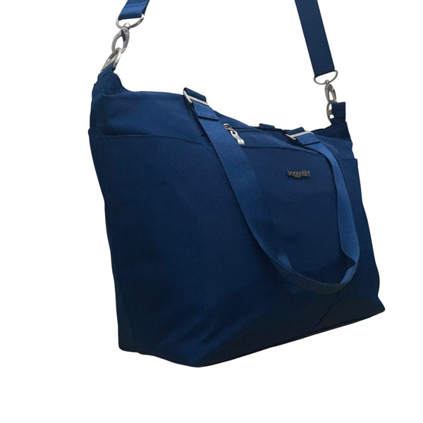 Baggallini Women’s Blue Nylon Adjustable Shoulder Strap Tote Bag