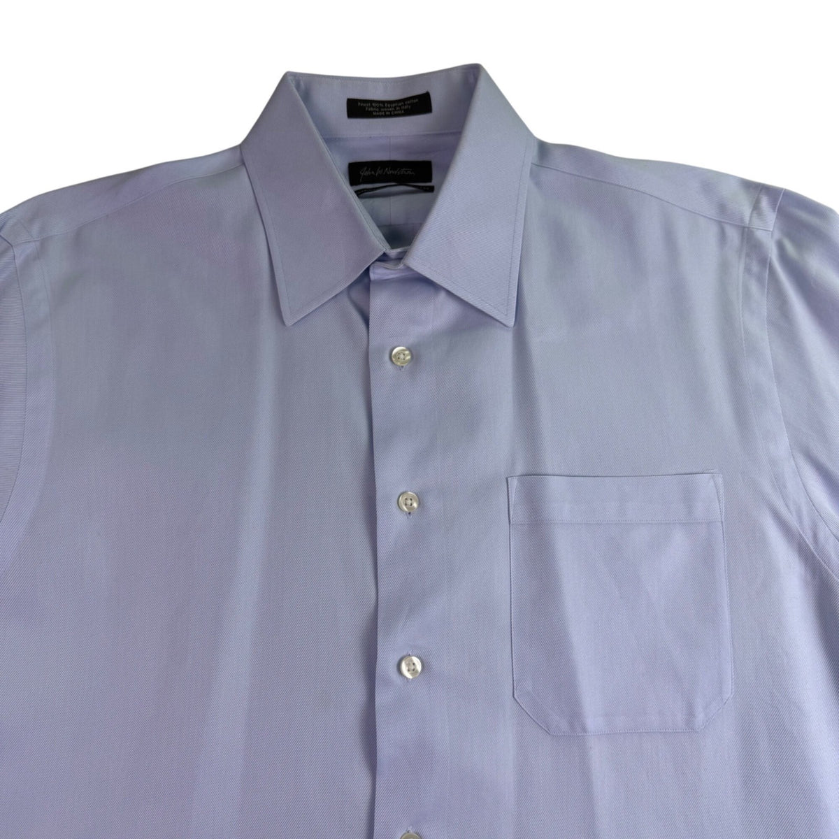 John W. Nordstrom Mens Light Blue Dress Shirt Traditional Fit Sz15.5