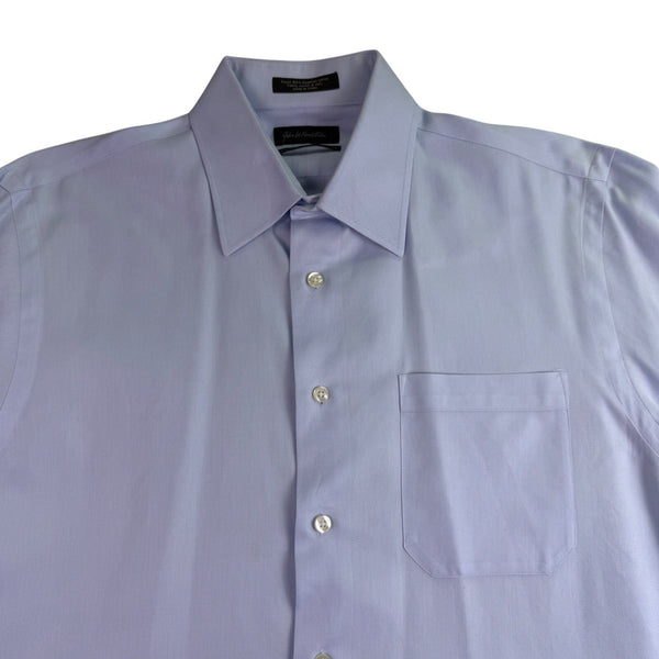 John W. Nordstrom Mens Light Blue Dress Shirt Traditional Fit Sz15.5