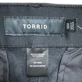 Torrid Womens Black Faux Leather High-Rise Pintuck Bootcut Pants Size 18 Regular