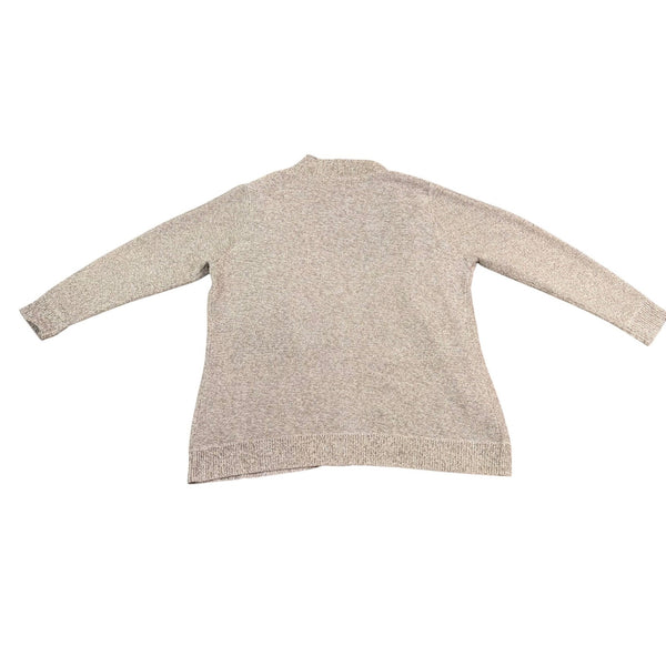 Appleseeds Womens Beige Open Front Cardigan Sweater With Pockets Size 1X