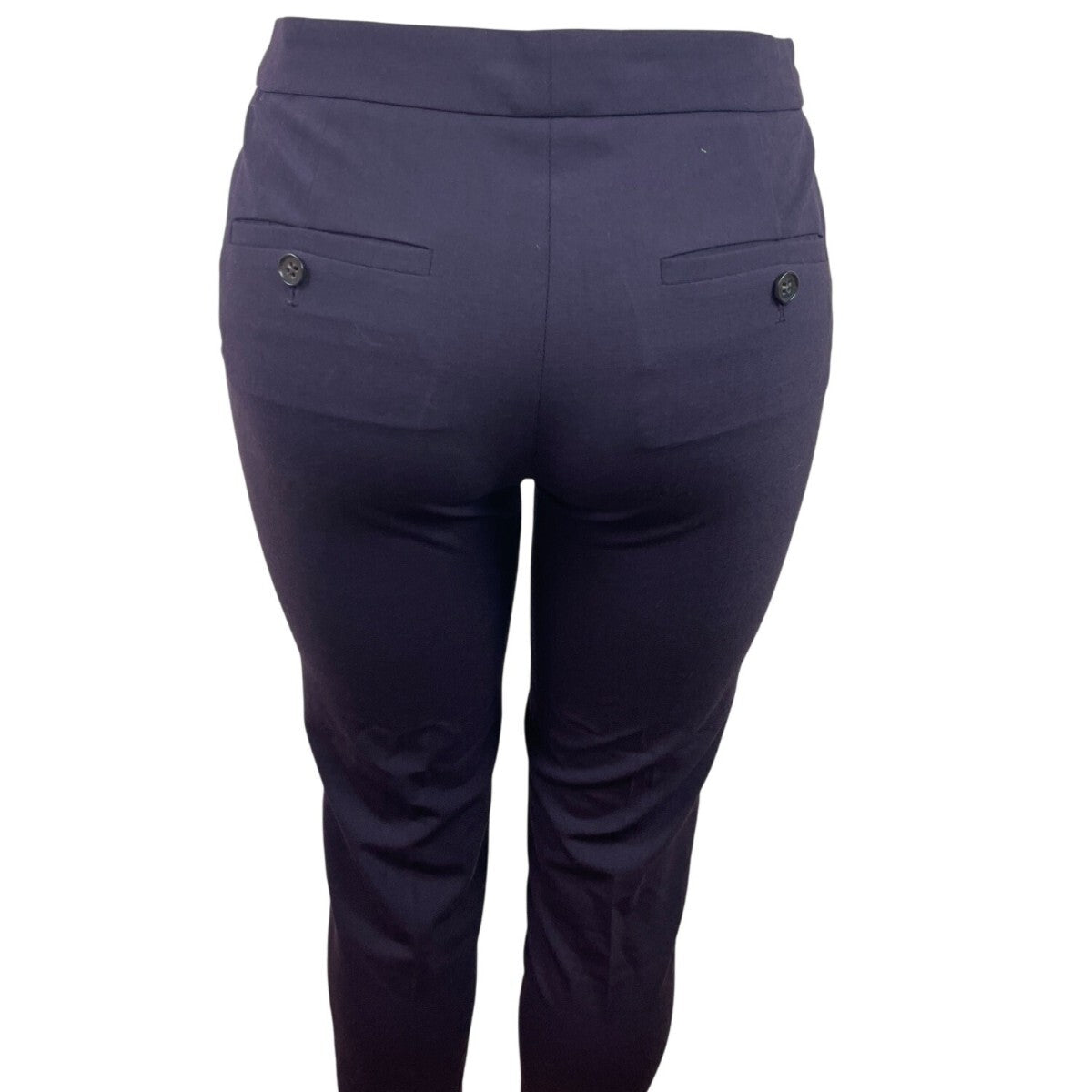Theory Womens Purple Slim Fit Ankle Pants With Pockets & Hook Closure Size 4