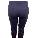 Theory Womens Purple Slim Fit Ankle Pants With Pockets & Hook Closure Size 4