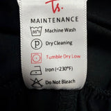 Tarse Womens Black Wide-Leg High-Waist Lounge Pants Size L