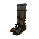 BCBGeneration Women’s Black Leather Gladiator Knee-High Strappy Sandals Size 6.5