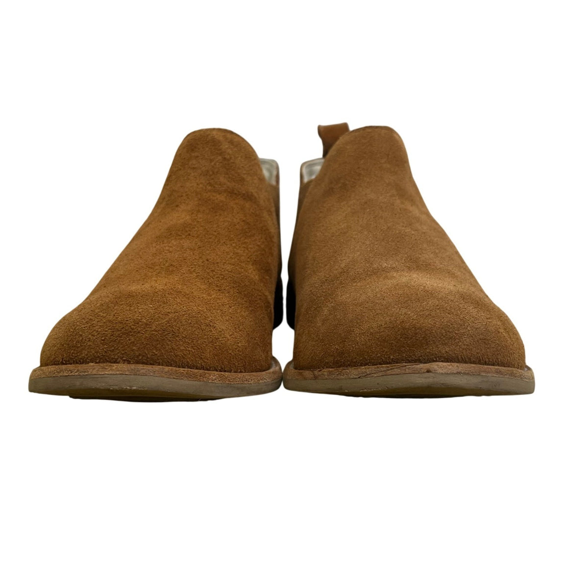 Clark’s Women’s Tan Suede Edenvale Page Slip-On Ankle Boots Size 9M
