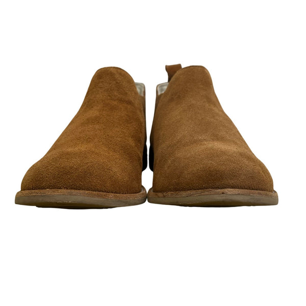 Clark’s Women’s Tan Suede Edenvale Page Slip-On Ankle Boots Size 9M