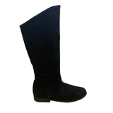Jack Sprat Women’s Black Faux Suede Knee High Pirate Boots Size 7M