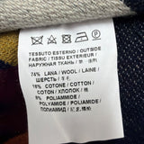 Pinko Womens Multicolor Wool Blend Hooded Poncho Geometric Pattern One Size