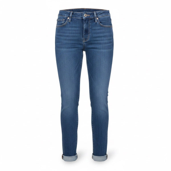 Paige Womens Blue Cotton Blend Verdugo Ankle Jeans Size 25