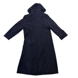 Portrait Womens Navy Hooded Long Coat Size 12P