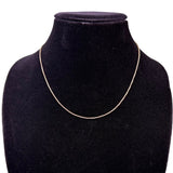 Sterling Silver Women’s Box Chain Necklace Italy 925 Delicate Design