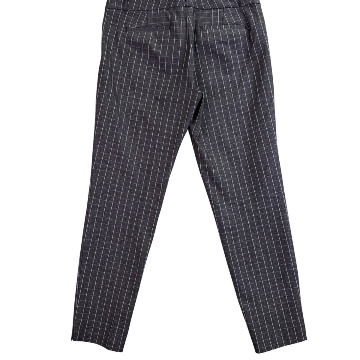 Banana Republic Womens Black Gray Dress Pants Windowpane Print Size 10