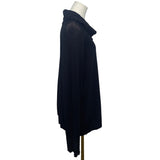 Anne Klein Black Knit Cowl Neck Sweater With Textured Collar