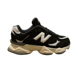 New Balance Men’s Black & White Suede & Mesh 9060 Athletic Sneakers Size 6.5