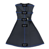 Ivanka Trump Womens Black Wrap Dress Tie Waist Sleeveless Sz XS