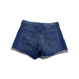 Gap Womens Blue Denim High-Waisted Distressed Button-Fly Shorts Size 28 Regular