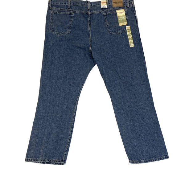Wrangler Mens Relaxed Straight Jeans Medium Wash Size 50x30