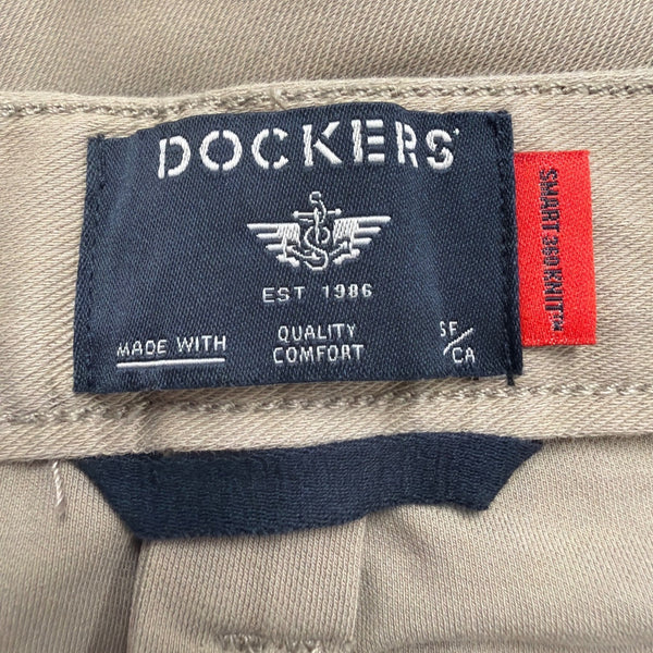 Dockers Mens Beige Straight-Leg Pants Stretch Casual Wear Durable  Size 34