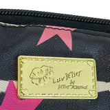 Luv Betsey Women's Black and White Star Art Crossbody Purse Bag Sz S