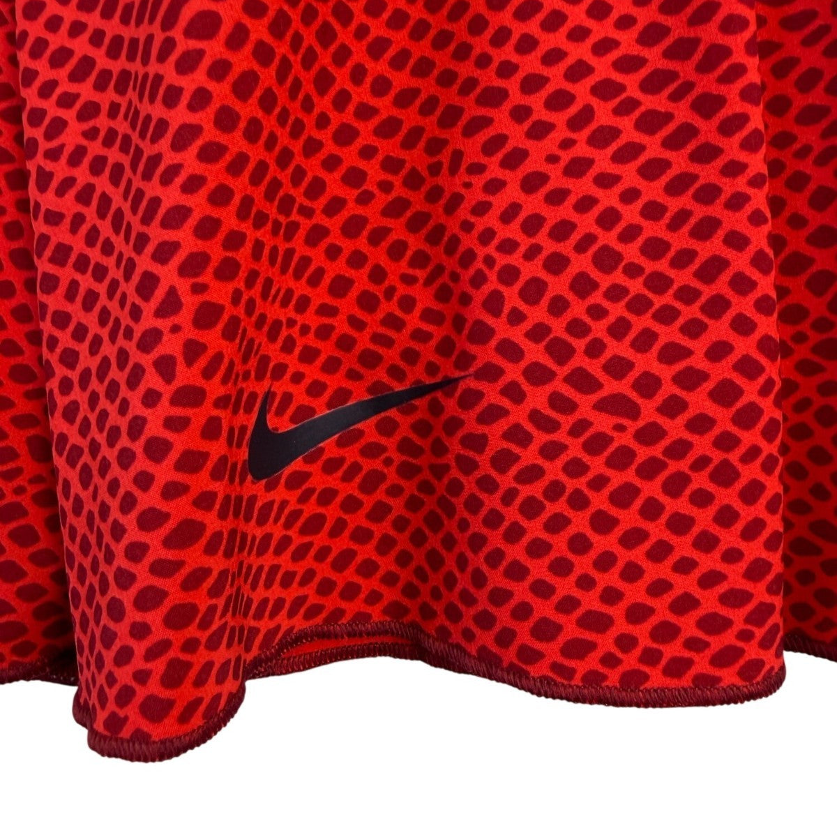 Nike Womens Red Dri-Fit Active Pleated Skort Animal Print  Sz Large