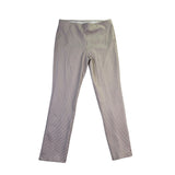 Chicos Womens Beige Houndstooth Straight-Leg Pants Size 15R