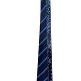 Geoffrey Beene Mens Navy Blue 100% Silk Striped Tie Classic Accessory