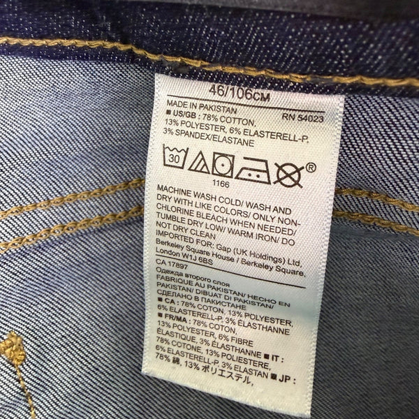 Banana Republic Womens Dark Wash Slim Straight Premium Denim Jeans Sz 27