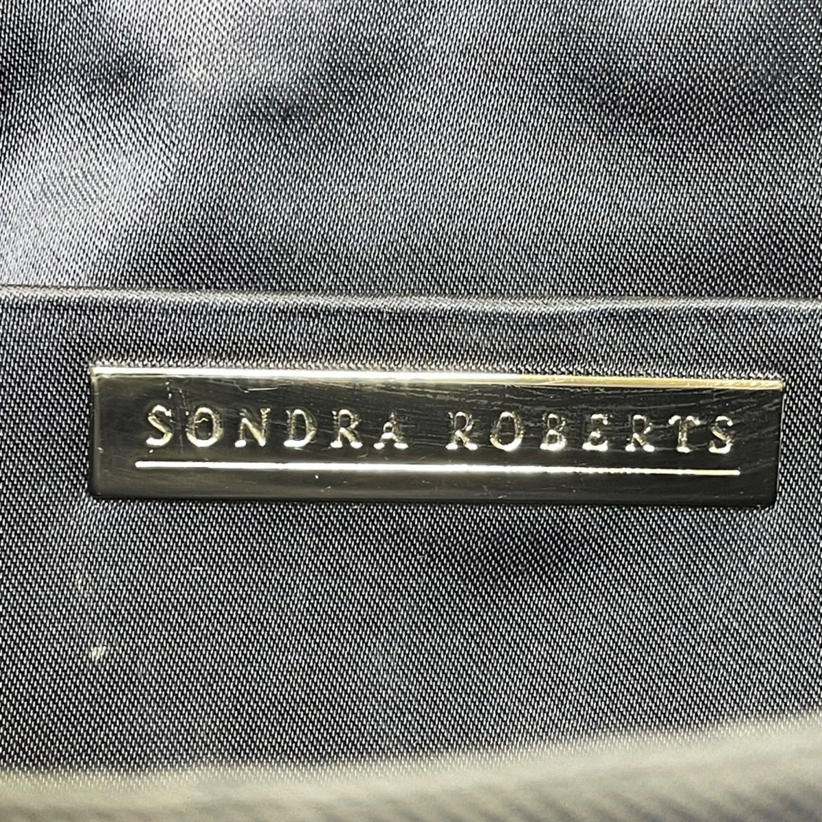 Sondra Roberts Women’s Dark Blue Woven With Tassel Braided Handle Shoulder Bag