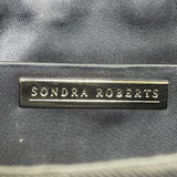 Sondra Roberts Women’s Dark Blue Woven With Tassel Braided Handle Shoulder Bag