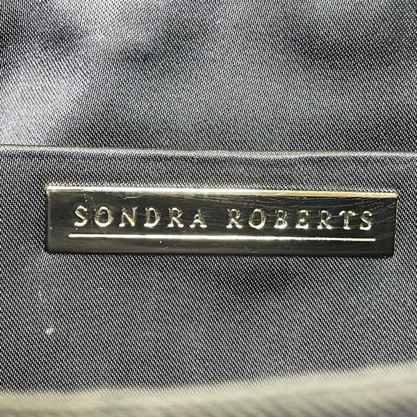 Sondra Roberts Women’s Dark Blue Woven With Tassel Braided Handle Shoulder Bag