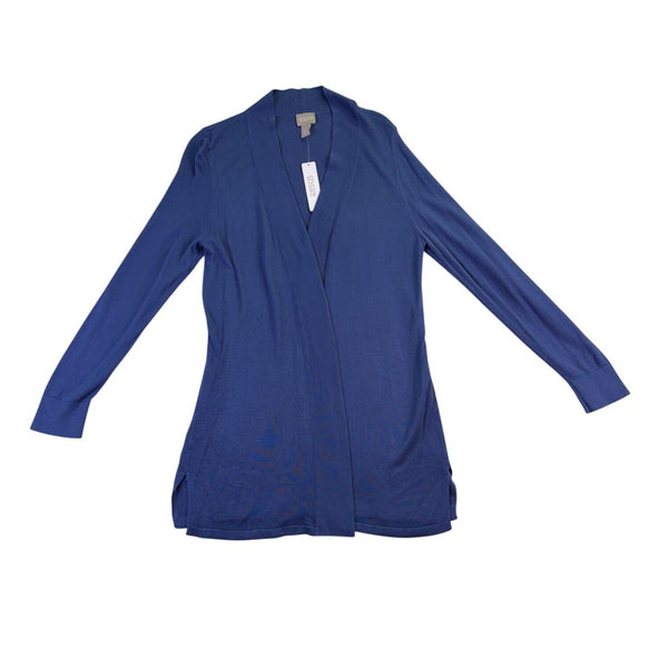 Chicos Womens Indigo Cardigan Long Sleeve Lightweight Fashion Piece Size 1
