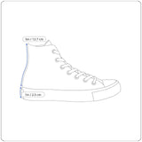 Converse Unisex Black Canvas High-Top Lugged Sneakers Size M9/W11