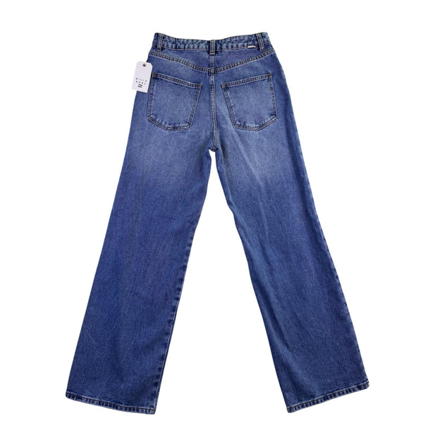 Billabong Womens Blue Denim High Waist Wide Leg Jeans Size 27